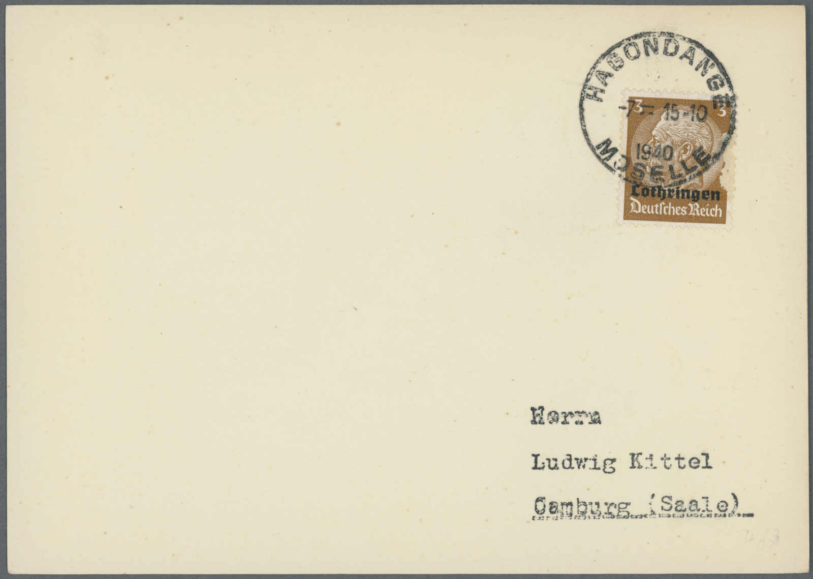 Lot 904 - deutschland deutsche besetzung ii. wk lothringen -  Auction House Thomas Schantl 5th Auktionshaus Thomas Schantl Auction