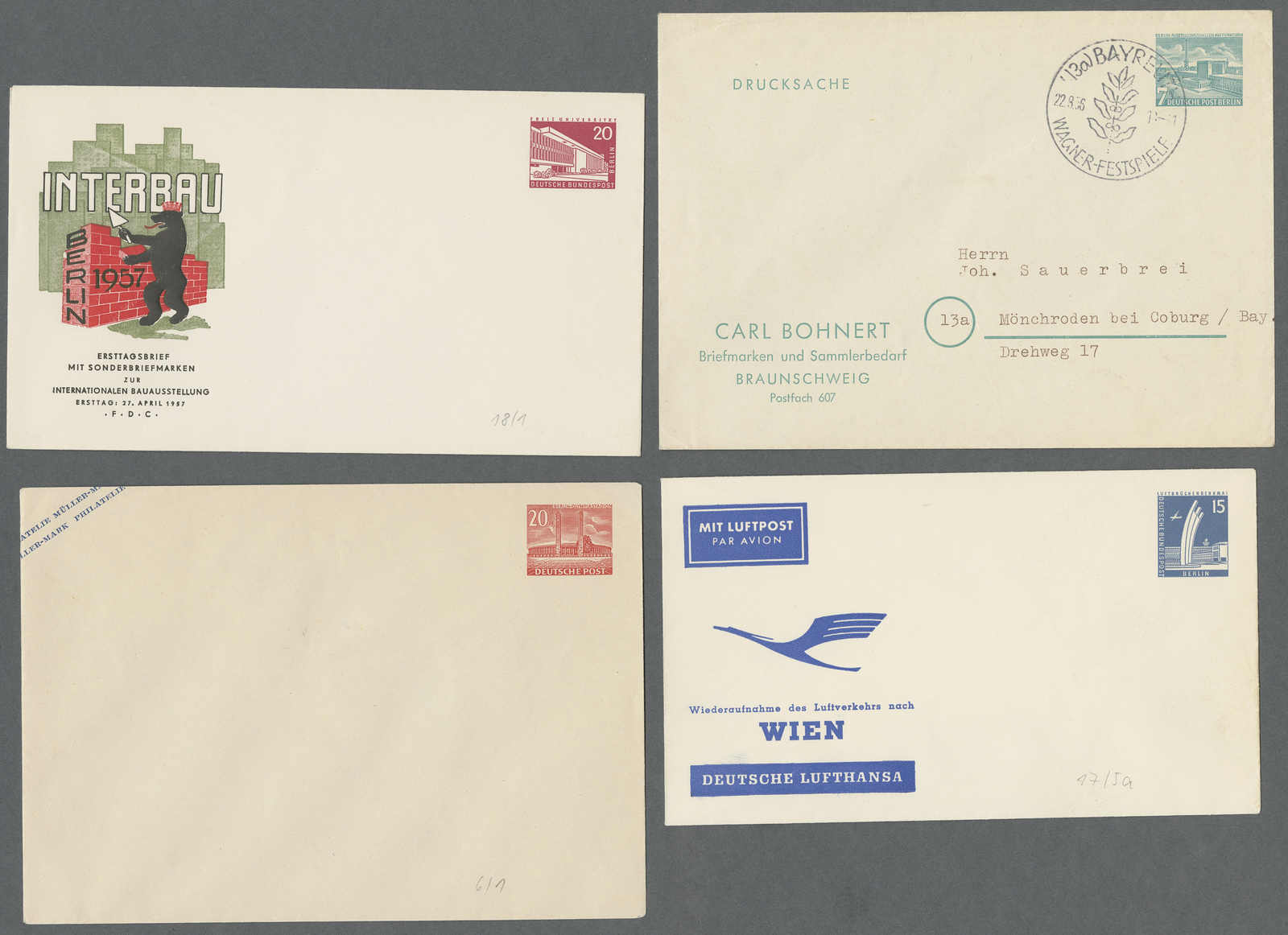 Lot 939 - deutschland berlin - Auction House Thomas Schantl 5th Auktionshaus Thomas Schantl Auction Lot 939 - deutschland berlin - Auction House Thomas Schantl 5th Auktionshaus Thomas Schantl Auction