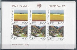 Portugal 1977 3 Europa CEPT 3 Landscapes. MF BLC20. Lot composed of ...