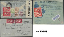 Portugal Lot with 11 airmail letters with propeller stamps