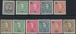 Funchal + Ponta Delgada 1898 D. Carlos I, lot with mint stamps ()