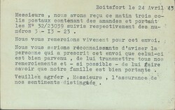 WWII PORTUGAL BELGIUM – postcard for 1 Fr circulated from Boitsfort ...