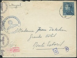 WWII PORTUGAL BELGIUM – envelope with a 1.75 Fr stamp circulated ...