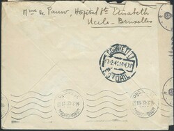 WWII PORTUGAL BELGIUM – envelope with a 1.75 Fr stamp circulated ...