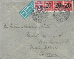 WWII PORTUGAL DENMARK – envelope circulated from Hobro Ambulance on ...