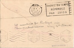 Portugal * Airmail * 1935 (16.05) – 1st Airmail bag from England to ...