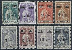 Portugal Macau 1931/3 Ceres with surcharge, incomplete set MF259/266 ...