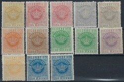 Portugal Mozambique 1877/85 Crown, lot with mint stamps