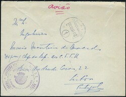 Portugal Mozambique, envelope exempt from C.T.T. service circulated ...