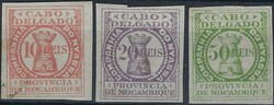 Portugal Mozambique Cabo Delgado UNAUTHORIZED set MF1c, MF2b and MF3c ...