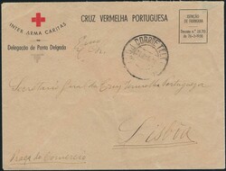 Portuguese Red Cross Portugal – exempt envelope from the Ponta ...