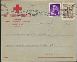 Portuguese Red Cross Portugal – 1942 Brown Cross vignette ...