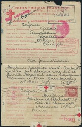 Portuguese Red Cross Portugal, French Red Cross form, Central ...