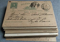 Portugal Marcophilia Double dated circle, lot composed of an ...