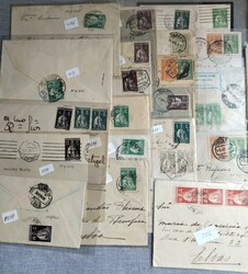 Portugal lot of about 50 envelopes franked with Ceres stamps from ...