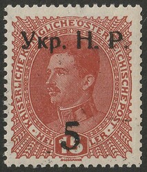Western Ukraine: 1918 Kolomyja 'Ukr. N. R.' opt on Austria 5/15h ...