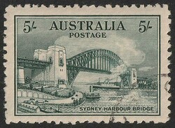 1932 Bridge 5/- green. VF CTO with gum. SG 143 cat £225. ACSC 148w ...