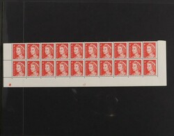 1966 QEII 4c red Helecon paper plate number collection 16-28 with 56 ...