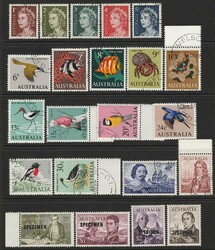 1966 APO "Specimen' folders 'A Set of Current Postage Stamps of ...