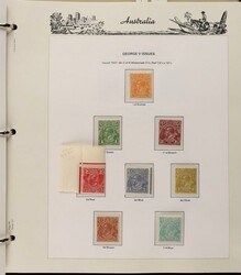 Collection in Seven Seas album 1913-84 M & U. Inc Kangaroos (21) to ...