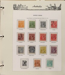 Collection in Seven Seas album 1913-84 M & U. Inc Kangaroos (21) to ...