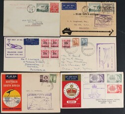 Covers - First Flight covers 1929-90 large accumulation in 2 small ...
