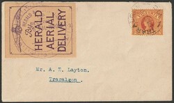 1920 (3 Jul) cover flown Melbourne to Taralgon franked with Victoria ...