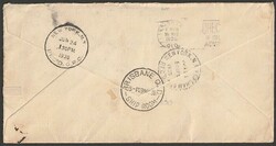 1936 Australia - USA Zeppelin Hindenburg flight cover franked Def 50c ...