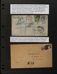 1896-1911 overseas usage Postal History covers with 1894 Registered ...