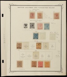 1860-71 collection on Scott album pgs inc 1860 QV 2½d M & U. ...