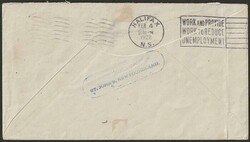 1921 Halifax Airmail 35c red, 1½mm spacing between 'AIR' & MAIL', ...