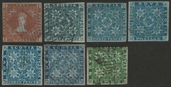 1851-63 collection on pgs inc 1851-60 QV 1d. 1851-60 Crown & Flowers ...
