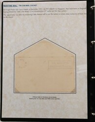 Cocos Postal History in 4 albums inc 1942 Airgraphs (2), 1946 end of ...