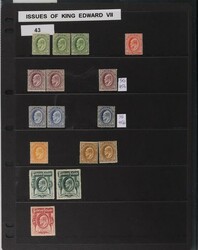 1904-12 KEVII mint collection inc set ½d to 5/-, plus 2d ...
