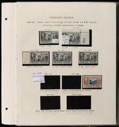 1938-50 KGVI balance of collection mostly annotated on leaves, mostly ...