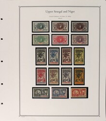 Niger, Upper Senegal & Upper Volta: 1906-44 Mint collection on pgs ...