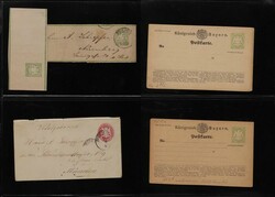 Bavaria: 1870s-1907 Postal Stationery Arms type collection on ...