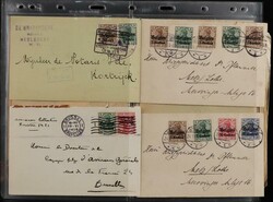 Belgium: 1916-18 opts on covers &amp; cards with 'Belgien Centimes' ...