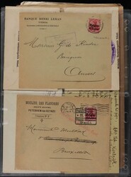 Belgium: 1916-18 opts on covers &amp; cards with 'Belgien Centimes' ...
