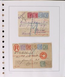 Postal History: 1895-1969 range with registered 1895 to Russia & ...