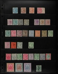 India: 1865-1902 QV Mint collection inc 1865 8p & 2a. 1866-78 4a & 6a ...