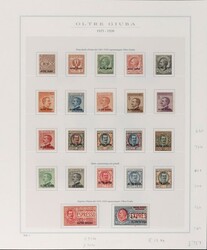 Jubaland: 1925?26 mint collection in as new Marini hingeless pgs with ...