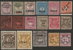 1890-1903 QV Mint collection on Scott album pgs. 1890 BEA opt QV GB ...