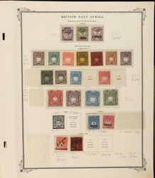 1890-1903 QV Mint collection on Scott album pgs. 1890 BEA opt QV GB ...