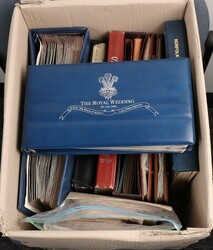 Carton lot with British Empire omnibus collections (3) for 1937 KGVI ...