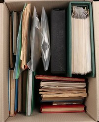 Charity 2 carton lot - 1 in 3 large cartons 1900s-80s. World inc Hong ...