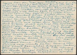 1943 use of Dai Nippon 3½c Postal Cards used at Batavia Struyswijk ...