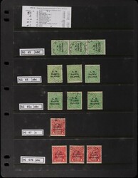 1915-23 used collection opt KGV & Kangaroo inc Kangaroos 1st wmk 10/- ...