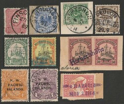 1880s-1930s Postmark collection with many rare items inc 1889 ...