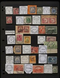 1880s-1930s Postmark collection with many rare items inc 1889 ...